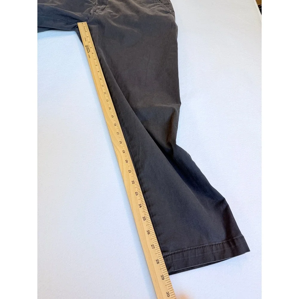 Banana Republic Chino Pants Mens 36x30 Charcoal Slim Lived-In Basic